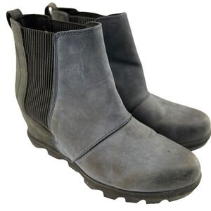 Sorel 9 Joan of Arctic Wedge II Chelsea Rain Boot NL3022-464 Waterproof Gorpcore